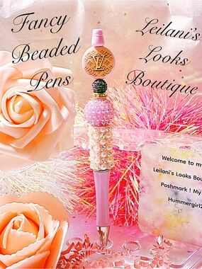 Purple Pearl Beaded Decorative Pen/ Fancy beaded Pen/gifts
